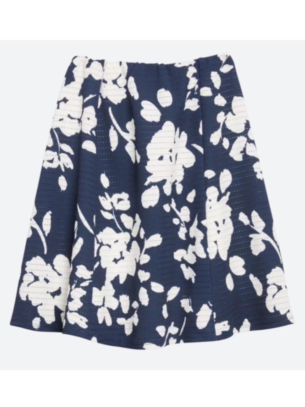 Renee C Lidia Floral Textured Swing Skirt MP